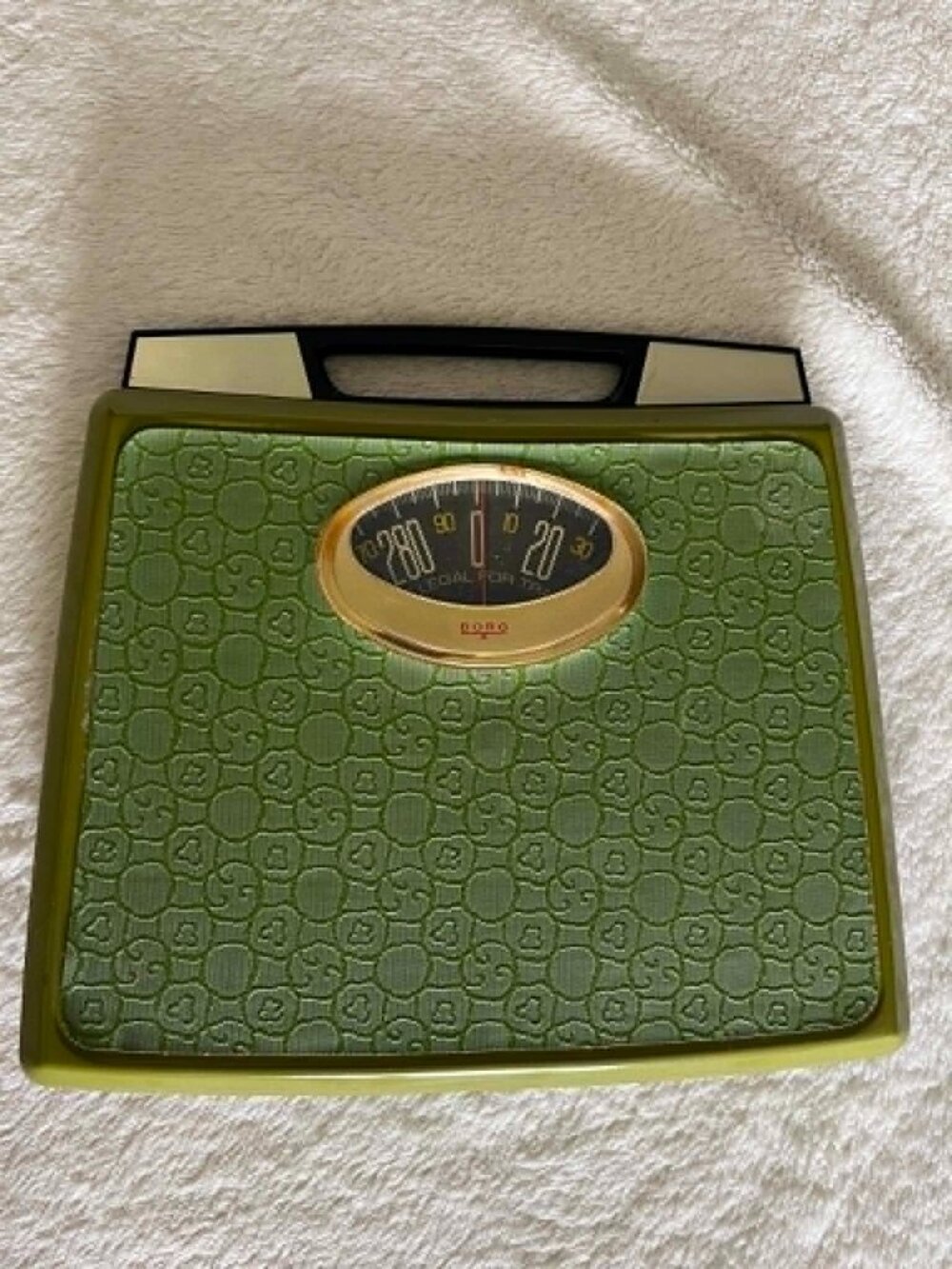 Vintage Green Borg Bathroom Scale